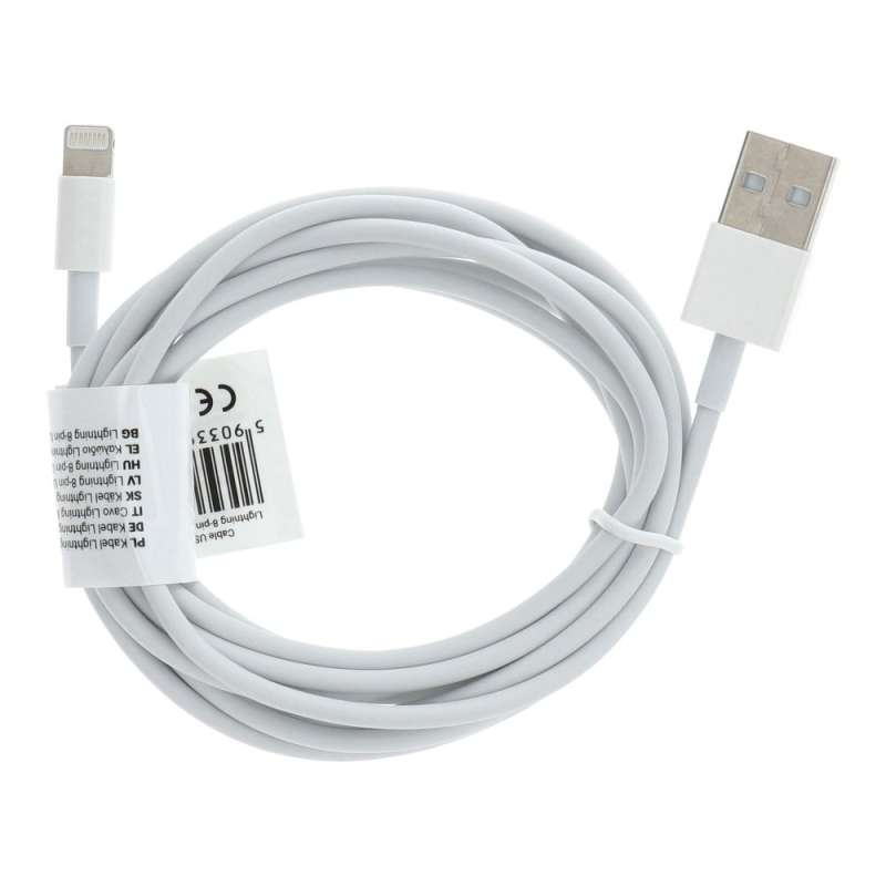 SPOTT-GR Απλό Καλώδιο Φόρτισης USB-A σε Lightning C602 2m - Άσπρο