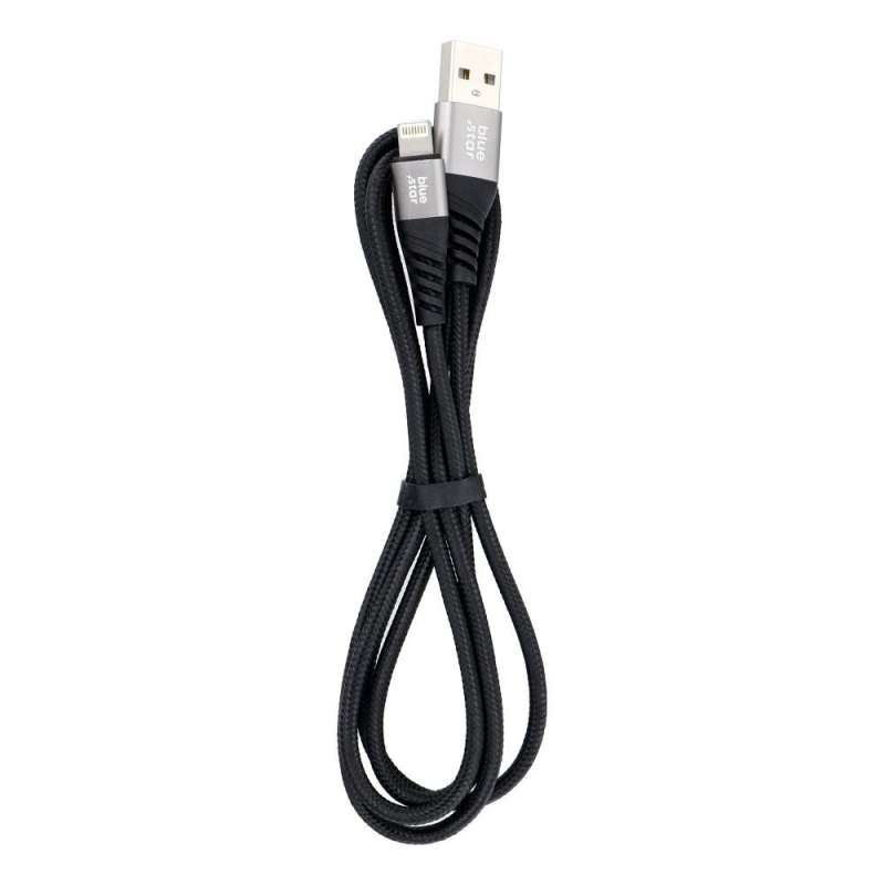 SPOTT-GR Blue Star TFK-DC-003 - Καλώδιο USB-A σε Lightning 2.4A 1.2m - Μαύρο