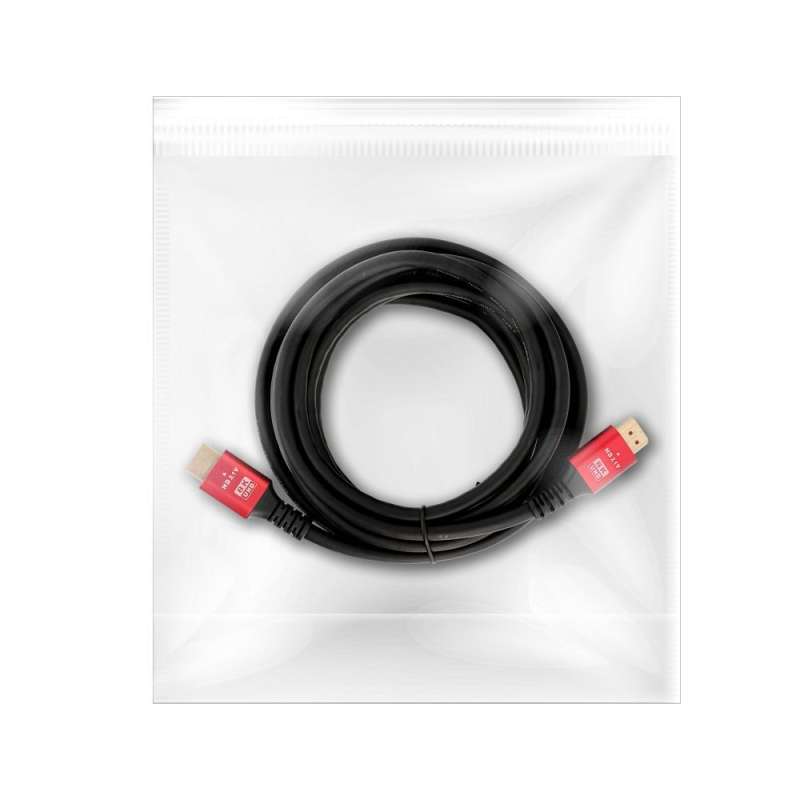 SPOTT-GR Καλώδιο HDMI σε HDMI - Πρότυπο v2.1 με Υποστήριξη 8K 60Hz / 4K 120Hz – HDR, eARC, VRR, 48Gbps 3m σε Μαύρο Χρώμα