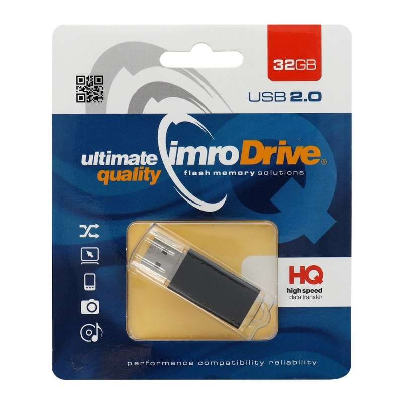 SPOTT-GR IMRO Edge - USB Stick 32GB USB2.0 σε Μαύρο Χρώμα