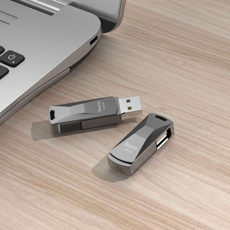 SPOTT-GR Hoco UD5 - USB Stick 16GB USB3.0 - Γκρι