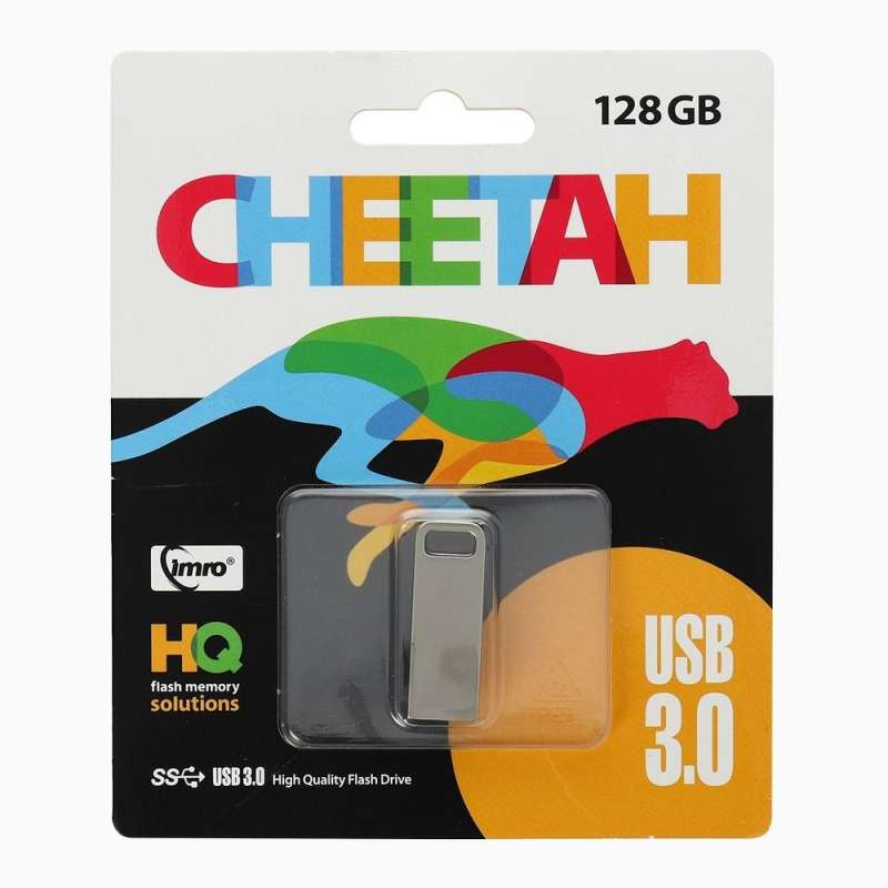 SPOTT-GR IMRO Cheetah - USB Stick 128GB USB3.0 σε Γκρι Χρώμα