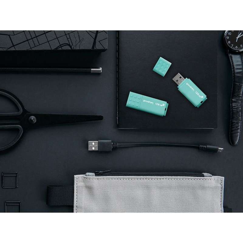 SPOTT-GR GoodRAM UME3 - USB Stick 64GB USB3.0 με Αντιβακτηριακή Προστασία σε Πράσινο Χρώμα