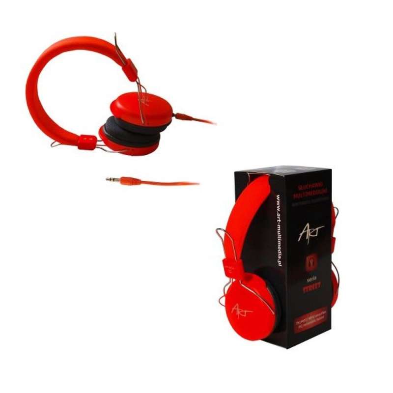 SPOTT-GR Art AP-60A - Ενσύρματα Ακουστικά με Καρφί 3.5mm και Μικρόφωνο - Πορτοκαλί