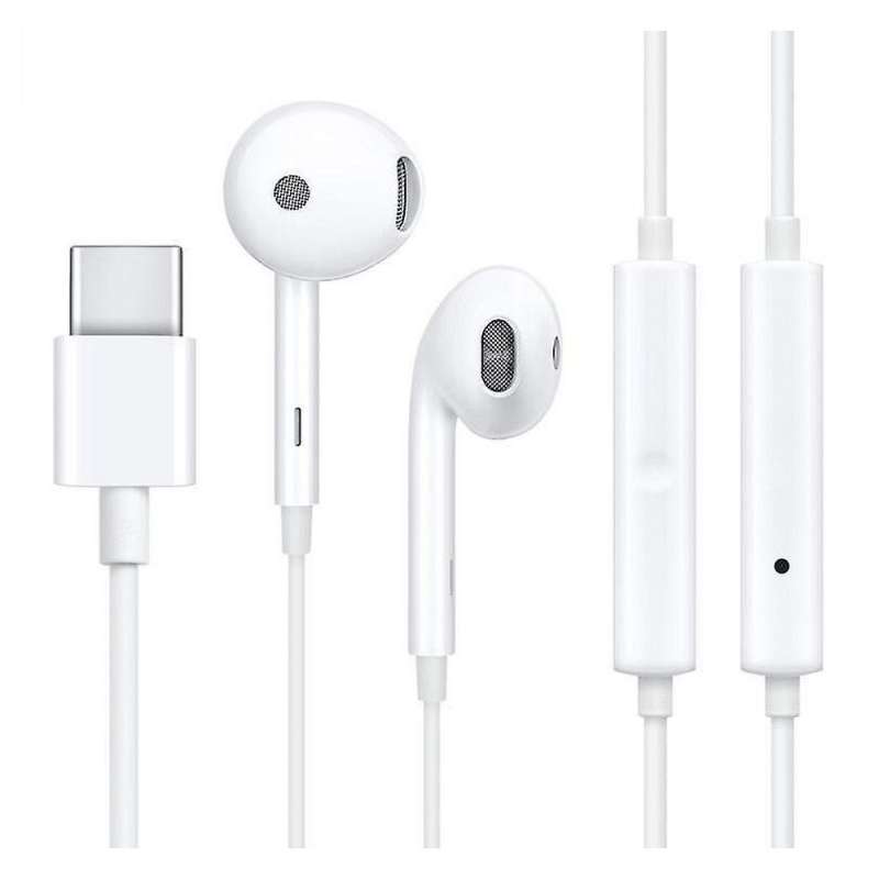 SPOTT-GR OPPO MH147 - Γνήσια Ενσύρματα In-Ear Ακουστικά Type-C με Μικρόφωνο - Άσπρο (Bulk Package)