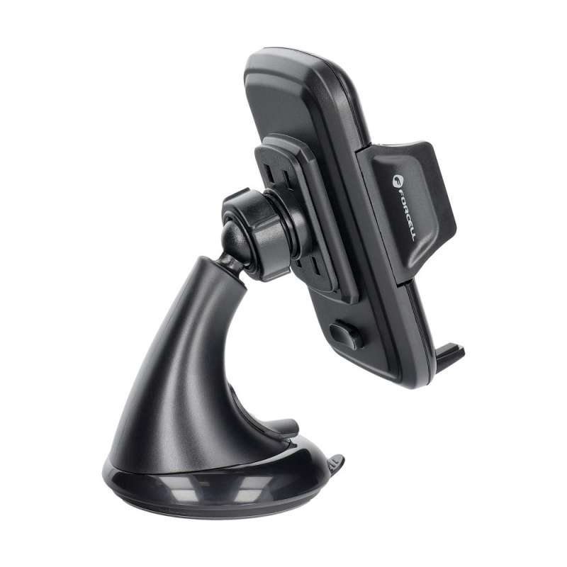 SPOTT-GR Forcell F-Grip Carbon HT1 - Βάση Κινητού για Παρμπρίζ Αυτοκινήτου σε Μαύρο Χρώμα