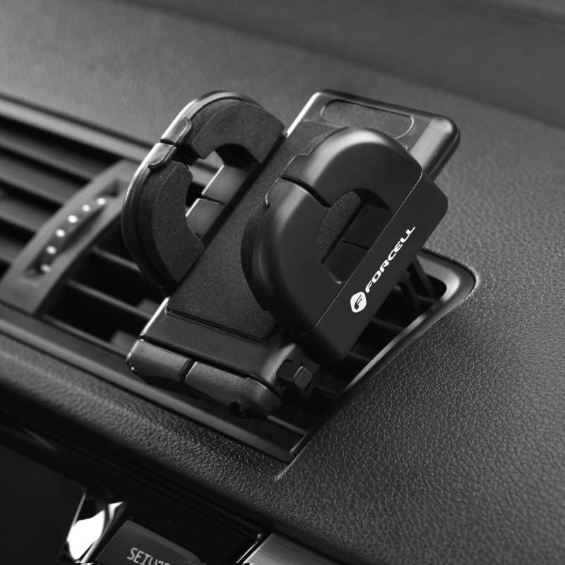SPOTT-GR Forcell F-Grip Regular - Απλή Βάση Κινητού για Αεραγωγό Αυτοκινήτου σε Μαύρο Χρώμα