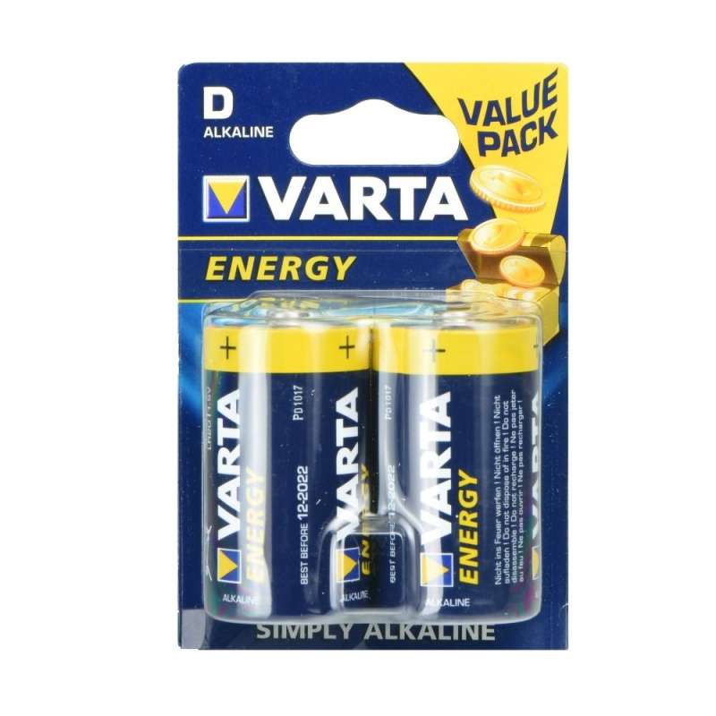 SPOTT-GR Varta R20 Energy - Αλκαλικές Μπαταρίες (Type D) 1.5V (Σετ 2 Τεμάχια)