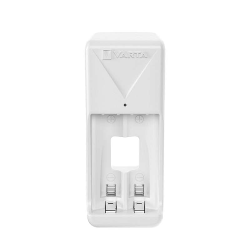 SPOTT-GR Varta Mini 57656 - Φορτιστής 2 Μπαταριών Ni-MH Μεγέθους AA ή AAA σε Άσπρο Χρώμα