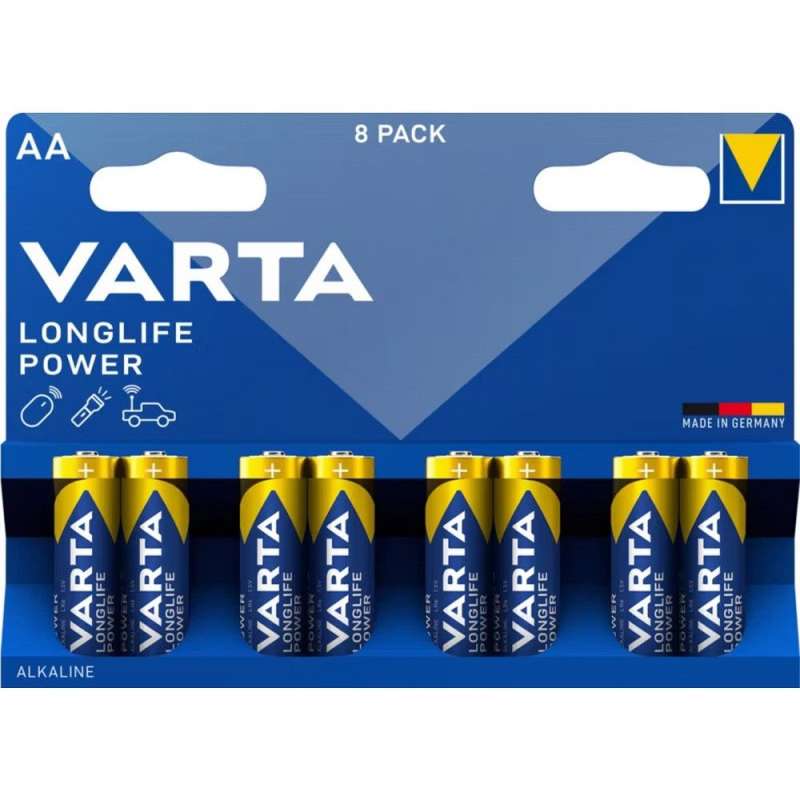 SPOTT-GR Varta R6 LongLife - Αλκαλικές Μπαταρίες (AA) 1.5V (Σετ 8 Τεμάχια)