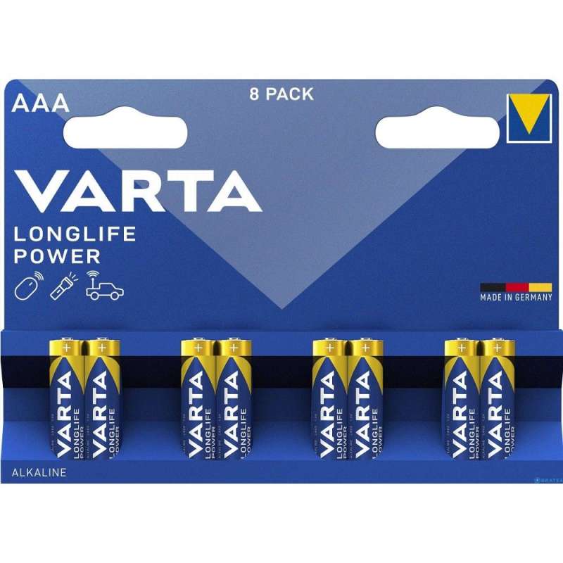 SPOTT-GR Varta R3 LongLife - Αλκαλικές Μπαταρίες (AAA) 1.5V (Σετ 8 Τεμάχια)