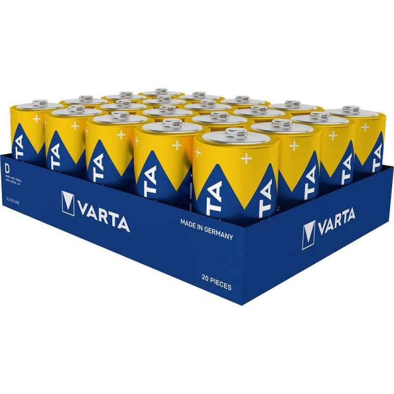 SPOTT-GR Varta R20 Industrial Pro - Αλκαλικές Μπαταρίες (Type-D) 1.5V (Σετ 20 Τεμάχια)