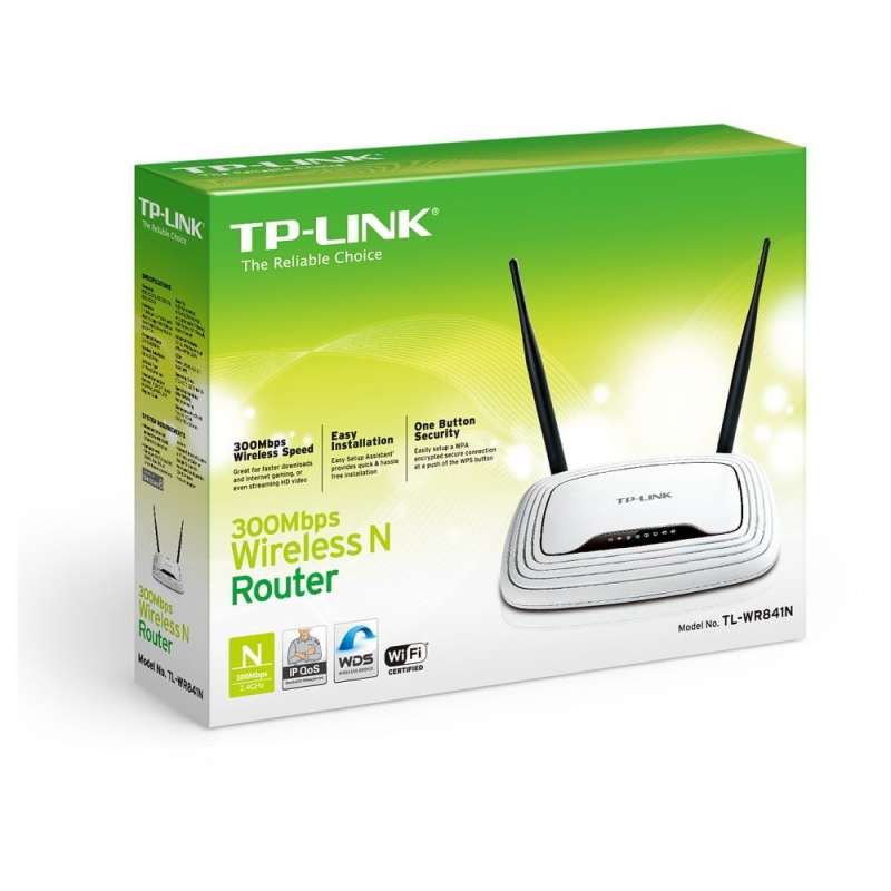 SPOTT-GR TP-LINK TL-WR841N - Ασύρματο Router με Wi-Fi 4 και 4 Θύρες Ethernet σε Άσπρο Χρώμα