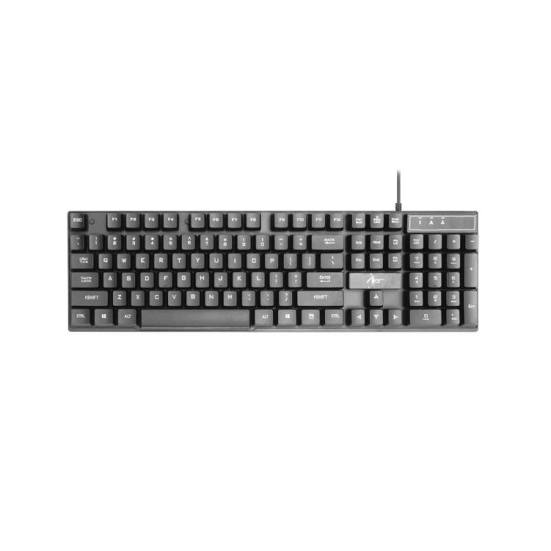 SPOTT-GR Art wire keyboard USB-A QWERTY with light AK-49 - Μαύρο