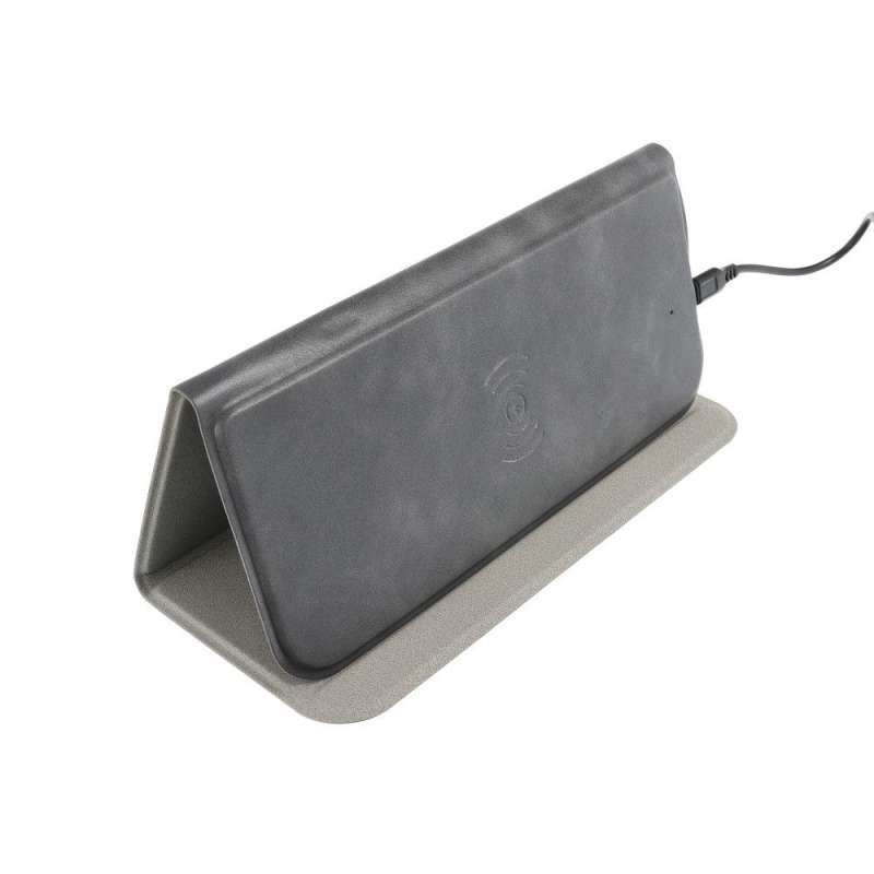 SPOTT-GR OEM OJD-82 - Mouse Pad με Ασύρματο Φορτιστή Qi 15W σε Γκρι Xρώμα