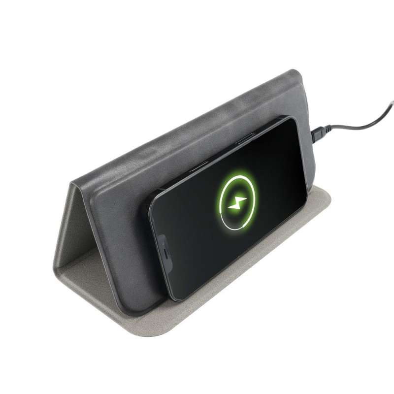 SPOTT-GR OEM OJD-82 - Mouse Pad με Ασύρματο Φορτιστή Qi 15W σε Γκρι Xρώμα