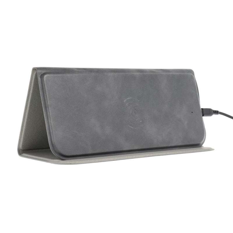 SPOTT-GR OEM OJD-82 - Mouse Pad με Ασύρματο Φορτιστή Qi 15W σε Γκρι Xρώμα
