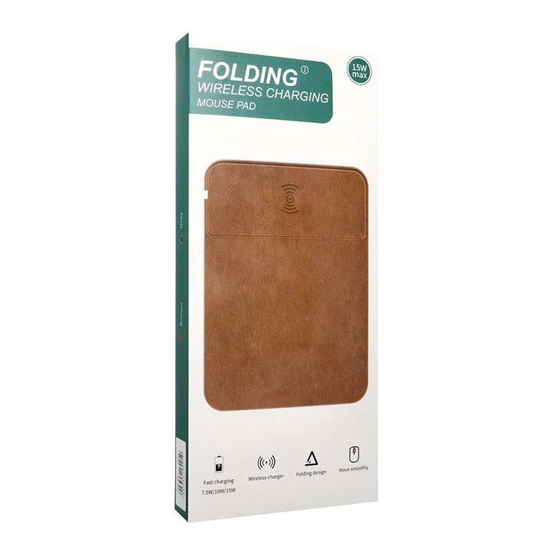 SPOTT-GR OEM OJD-82 - Mouse Pad με Ασύρματο Φορτιστή Qi 15W σε Γκρι Xρώμα