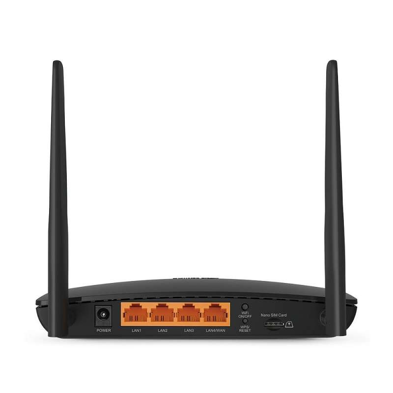 SPOTT-GR TP-LINK TL-MR6400 - Ασύρματο 4G Router Wi‑Fi 4 με 4 Θύρες Ethernet σε Μαύρο Χρώμα