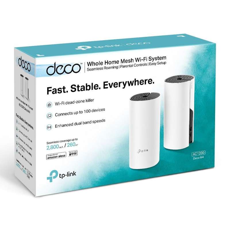 SPOTT-GR TP-LINK Deco M4 - WiFi Mesh Network Access Point Wi‑Fi 5 Dual Band (2.4 & 5GHz) σε Διπλό Kit