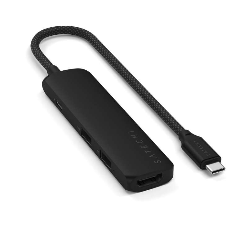 SPOTT-GR Satechi ST-P4SK - USB Type-C Docking Station με HDMI 4K PD σε Μαύρο Χρώμα