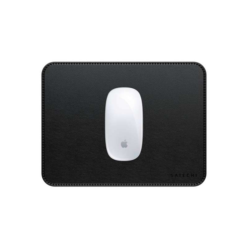 SPOTT-GR Satechi Vegan Leather Premium Mouse Pad σε Μαύρο Χρώμα (ST-LMPK)