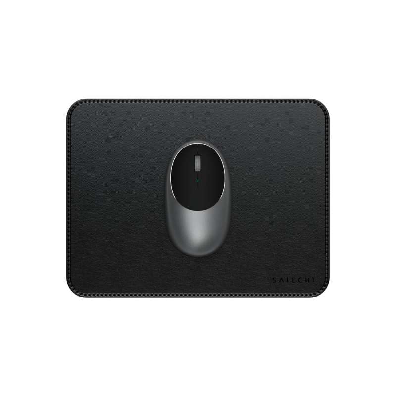 SPOTT-GR Satechi Vegan Leather Premium Mouse Pad σε Μαύρο Χρώμα (ST-LMPK)