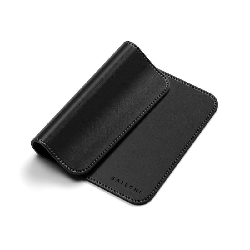 SPOTT-GR Satechi Vegan Leather Premium Mouse Pad σε Μαύρο Χρώμα (ST-LMPK)