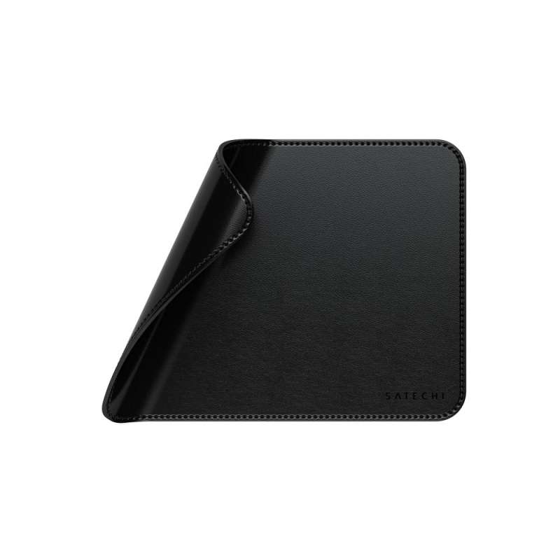 SPOTT-GR Satechi Vegan Leather Premium Mouse Pad σε Μαύρο Χρώμα (ST-LMPK)