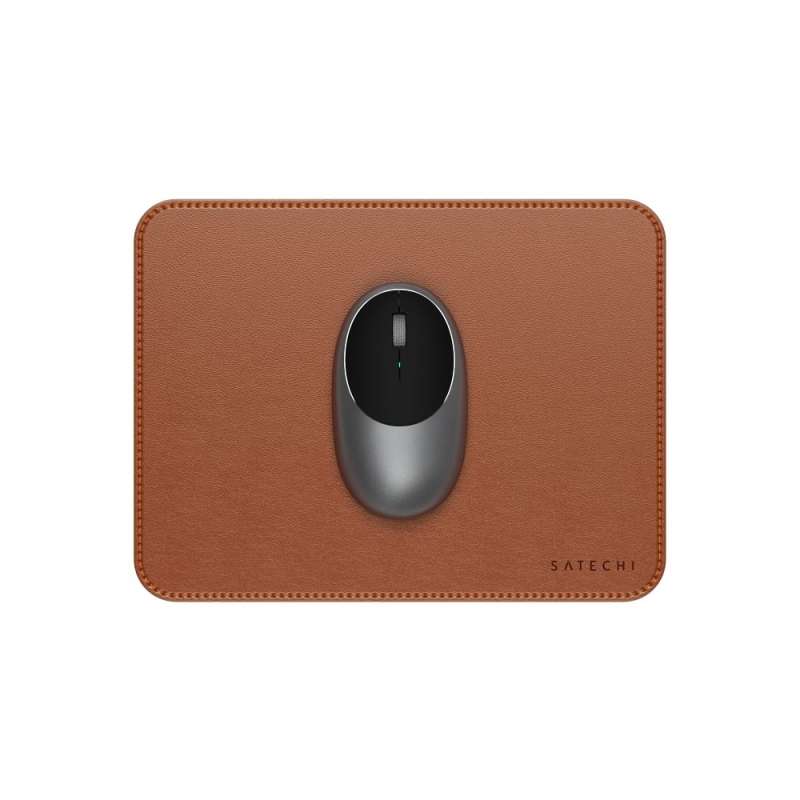 SPOTT-GR Satechi Vegan Leather Premium Mouse Pad σε Καφέ Χρώμα (ST-LMPN)