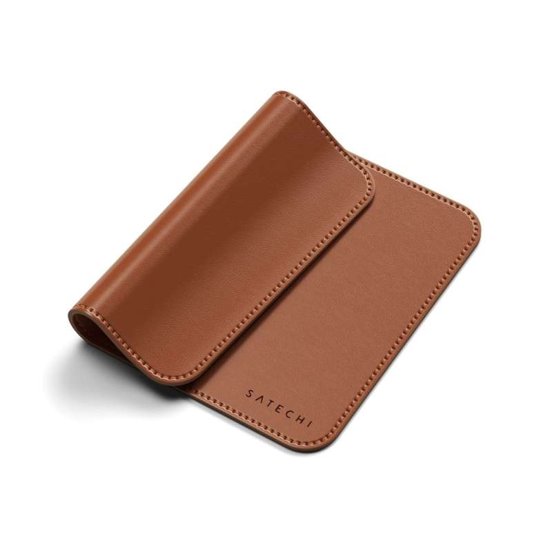 SPOTT-GR Satechi Vegan Leather Premium Mouse Pad σε Καφέ Χρώμα (ST-LMPN)