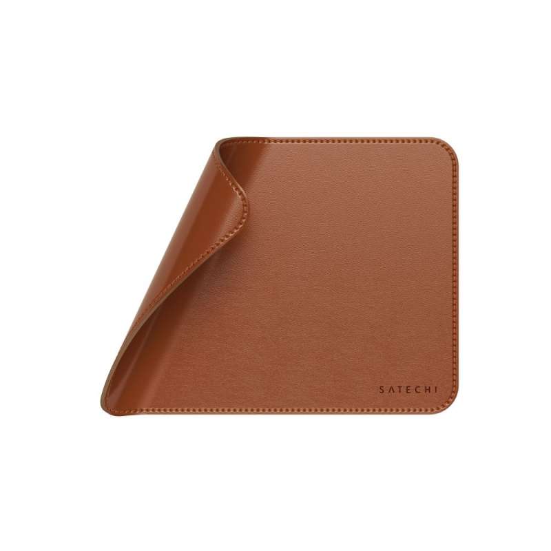 SPOTT-GR Satechi Vegan Leather Premium Mouse Pad σε Καφέ Χρώμα (ST-LMPN)