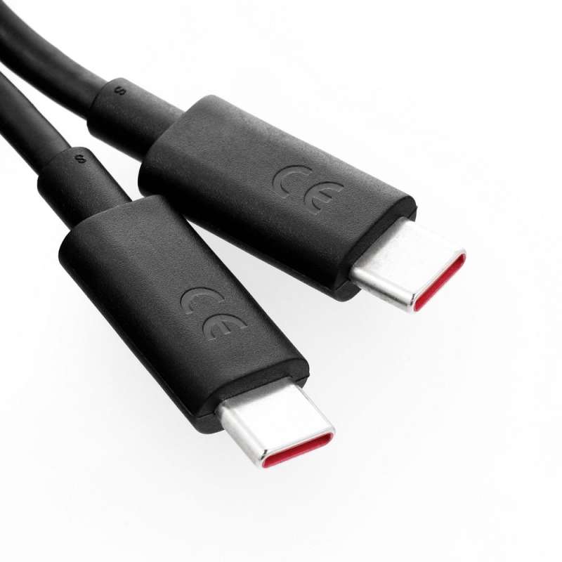 SPOTT-GR Motorola SC18D24968 - Γνήσιο Καλώδιο Type-C σε Type-C (6.5A 1m) σε Μαύρο Χρώμα (Bulk Package)