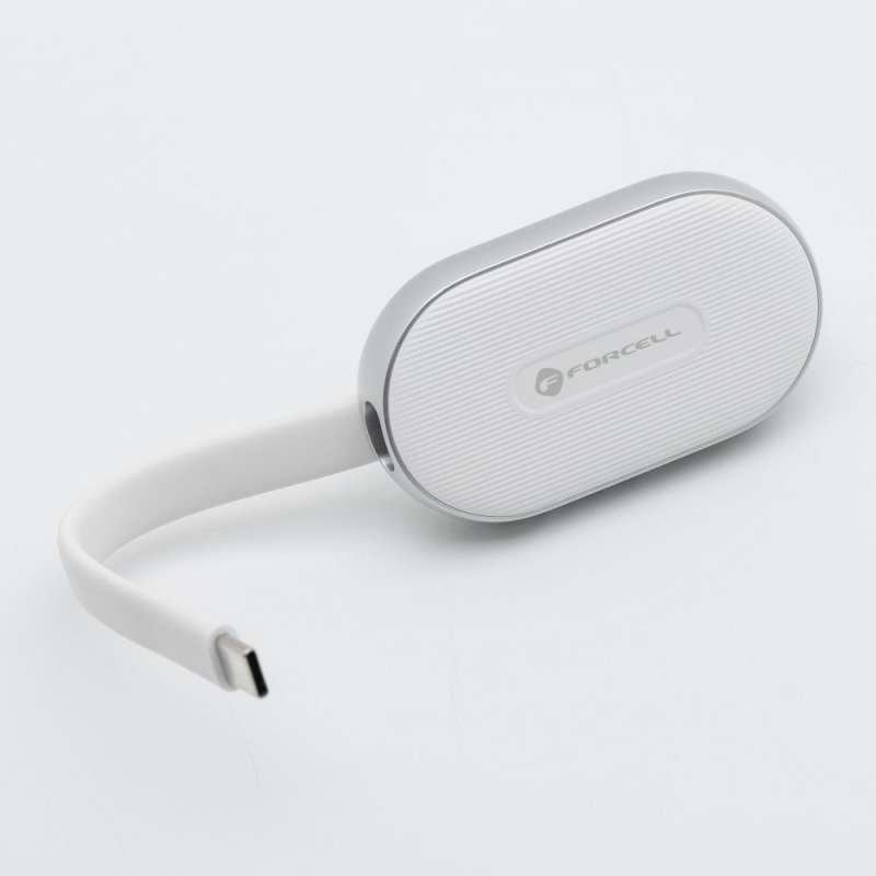 SPOTT-GR Forcell F-Energy Mini Power - Power Bank για Smartwatches (1A 2.5W) 1200mAh σε Άσπρο Xρώμα