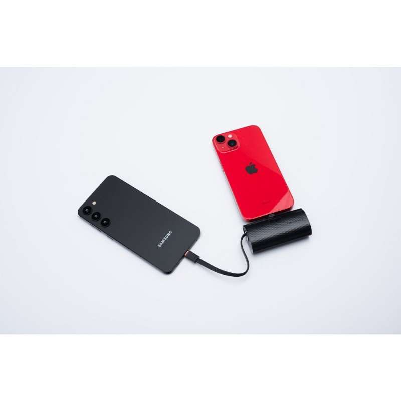 SPOTT-GR Forcell F-Energy Power Plug F5K3 - Power Bank με Ενσωματωμένη Υποδοχή Lightning και Καλώδιο Type-C (PD 20W) 5000mAh σε Μαύρο Xρώμα
