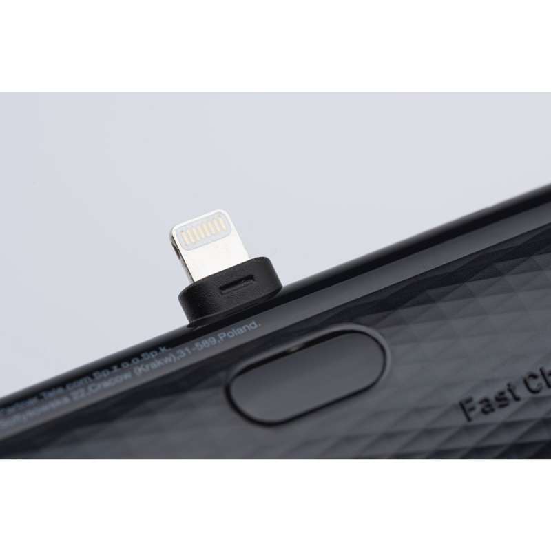 SPOTT-GR Forcell F-Energy Power Plug F5K3 - Power Bank με Ενσωματωμένη Υποδοχή Lightning και Καλώδιο Type-C (PD 20W) 5000mAh σε Μαύρο Xρώμα