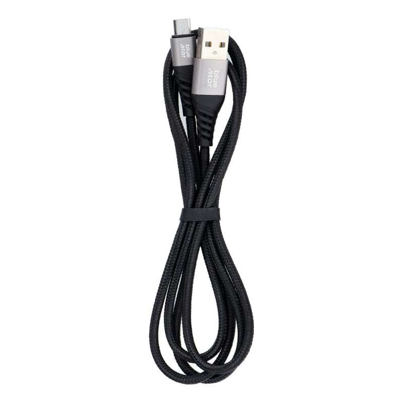 SPOTT-GR Blue Star TFK-DC-003 - Καλώδιο USB-A σε Micro USB 2A 1.2m - Μαύρο