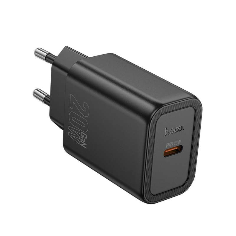 SPOTT-GR Hoco N60 - Φορτιστής με Υποδοχή Type-C PD QC 20W  - Μαύρο