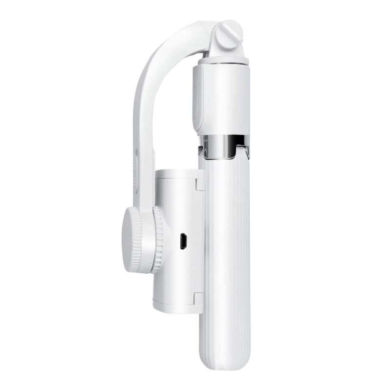 SPOTT-GR Selfie Stick SSTR-L08 - Selfie Stick με Σταθεροποιητή Gimbal, Ασύρματο Χειριστήριο και Τρίποδο - Άσπρο