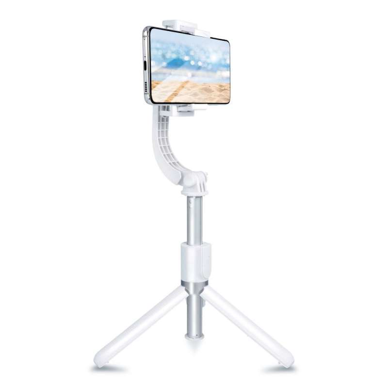 SPOTT-GR Selfie Stick SSTR-L08 - Selfie Stick με Σταθεροποιητή Gimbal, Ασύρματο Χειριστήριο και Τρίποδο - Άσπρο