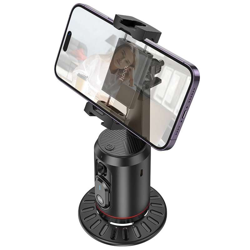 SPOTT-GR Hoco K23 - Selfie Stick / Βάση Κινητού με Δυνατότητα Περιστροφής 360 Μοιρών και Ανίχνευση Προσώπου - Μαύρο