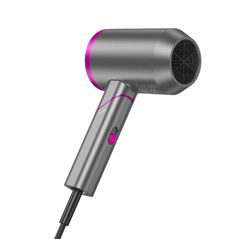 SPOTT-GR Hoco HP13 Plus - Αναδιπλούμενο Πιστολάκι Μαλλιών 1600W - Γκρι