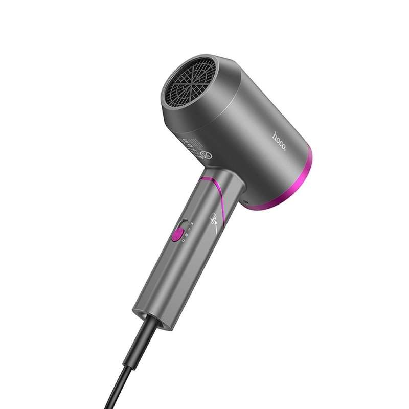 SPOTT-GR Hoco HP13 Plus - Αναδιπλούμενο Πιστολάκι Μαλλιών 1600W - Γκρι