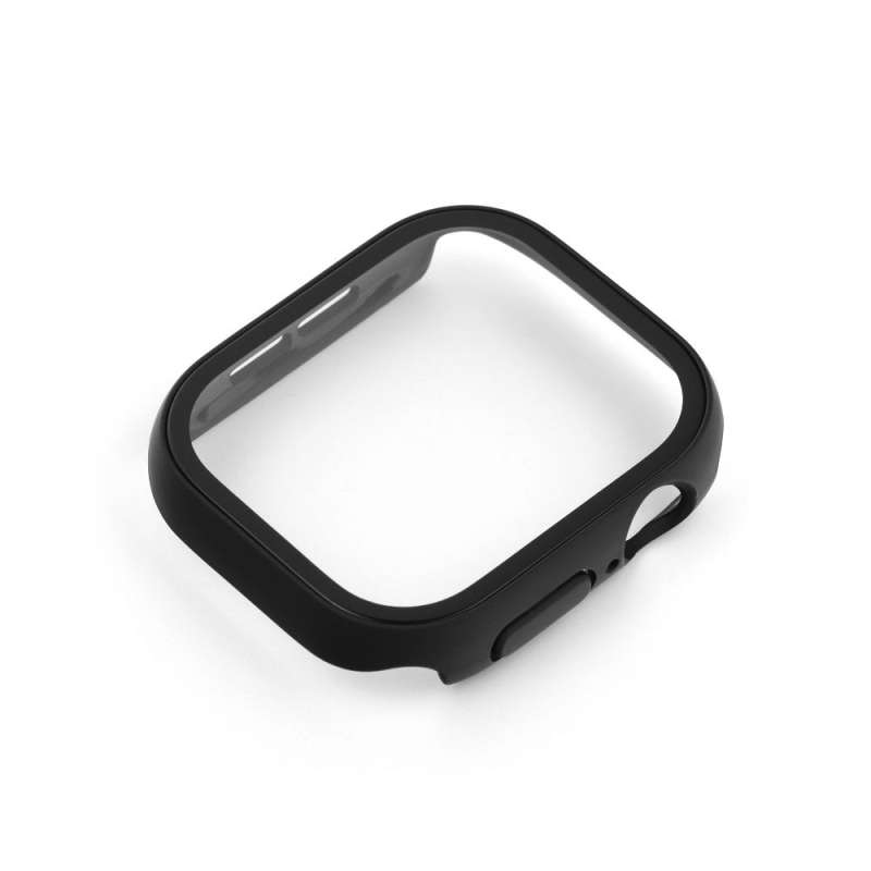 SPOTT-GR Bestsuit Case / Hybrid Glass - Θήκη με Τζαμάκι Οθόνης για Apple Watch Series 10 46mm με Μαύρο Περίγραμμα