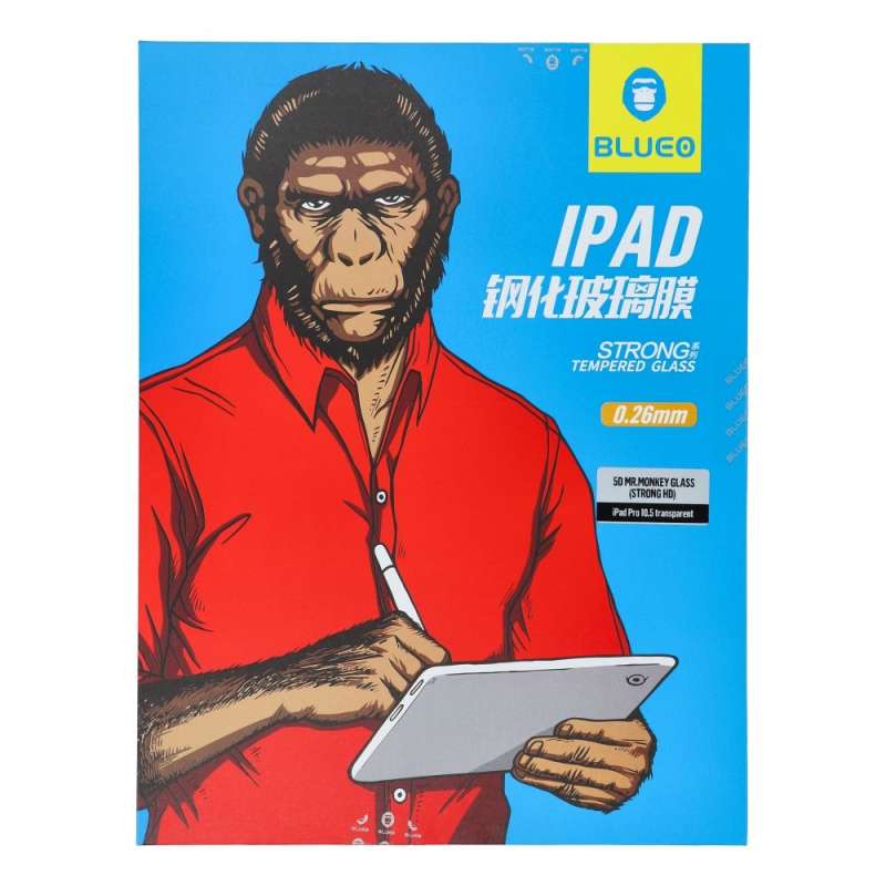 SPOTT-GR Blueo 5D Mr. Monkey Glass - Full Face Τζαμάκι Οθόνης για Apple iPad Pro 10.5 (Strong HD)