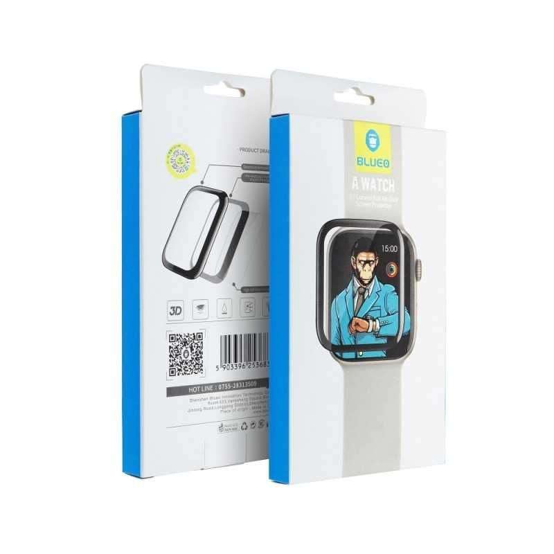 SPOTT-GR Blueo 5D Mr. Monkey Glass - Full Face Τζαμάκι Οθόνης για Apple Watch Ultra / Ultra 2 με Μαύρο Περίγραμμα (Strong HD)