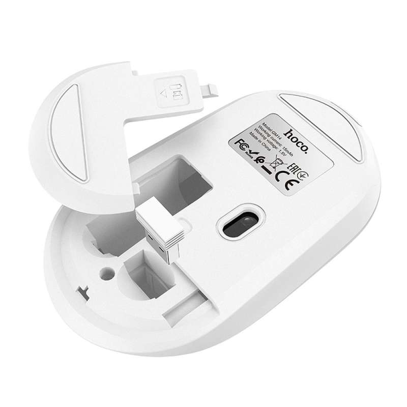 SPOTT-GR Hoco GM14 - Ασύρματο Ποντίκι 2.4G 1200 dpi - Άσπρο