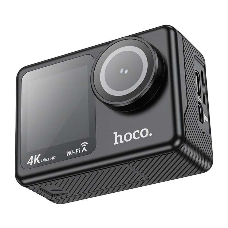 SPOTT-GR Hoco DV101 - Action Camera με Ανάλυση 4K / 30fps και Διπλή Οθόνη σε Μαύρο Χρώμα