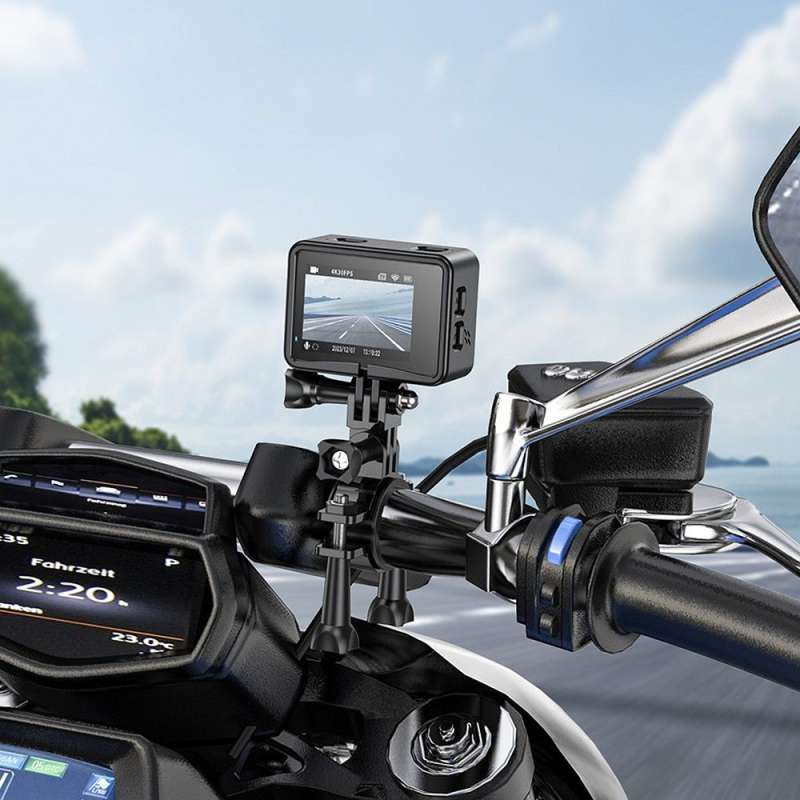 SPOTT-GR Hoco DV101 - Action Camera με Ανάλυση 4K / 30fps και Διπλή Οθόνη σε Μαύρο Χρώμα