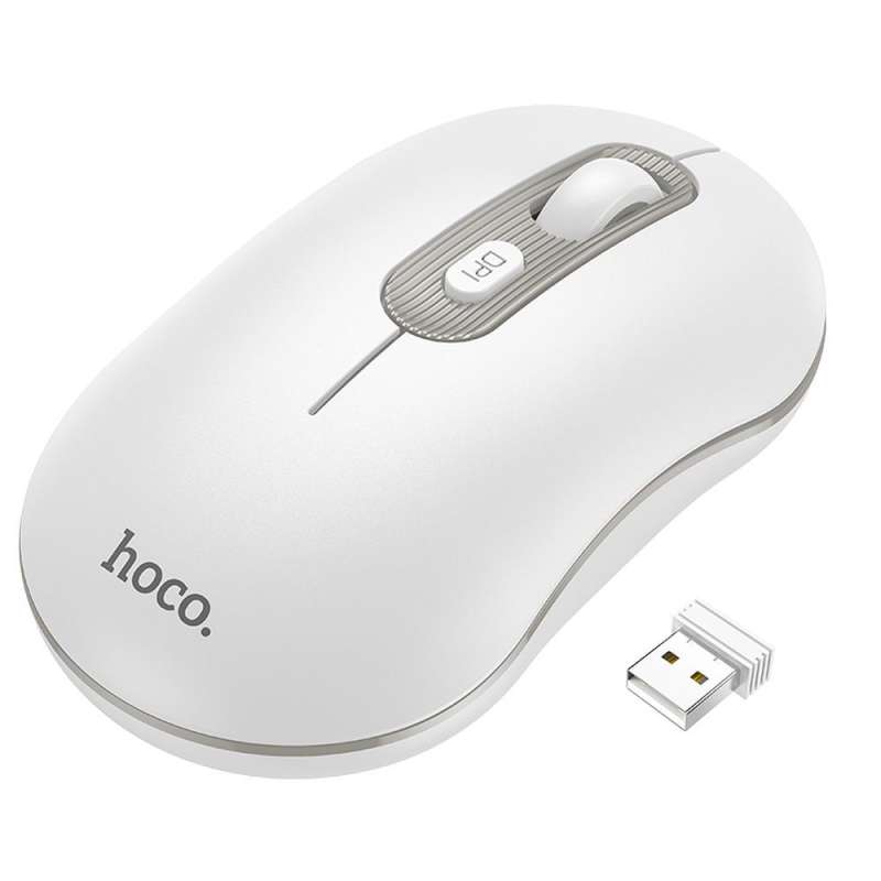 SPOTT-GR Hoco GM21 - Ασύρματο Ποντίκι 2.4G 1600 dpi - Άσπρο
